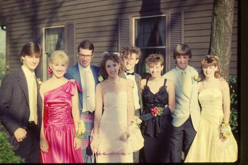 Junior Prom - Collette E & date, Mark W & Shelly P, Mike S & date, Matt D & Stacy M - May 1987