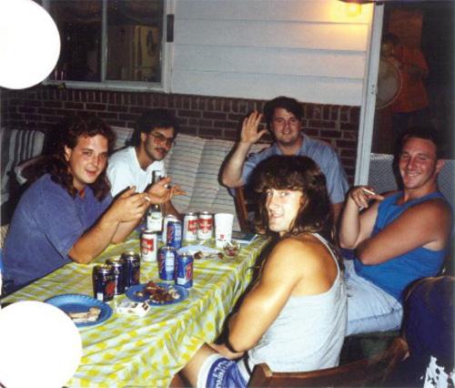 Steve Mertz, Craig Chandler (NA89), Aric, Joe Bodnar, Ed Rahn circa 1994.