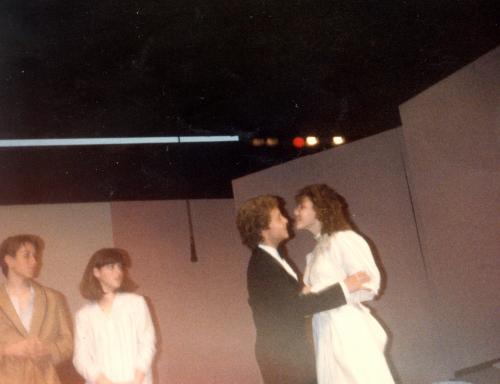 Sean Locke, Susan Kohlhausen, Doug Krahnke and Allison Hartsoe in "Dracula the Musical?" 1985