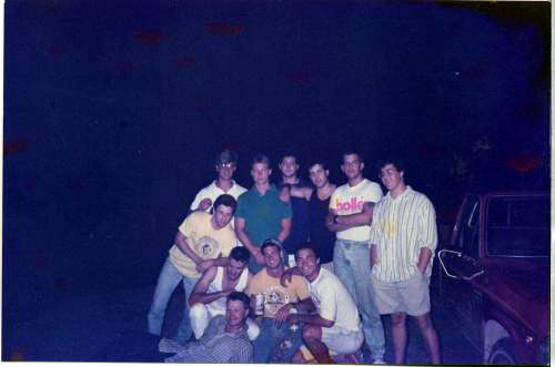 On Ground - Mike Whalen / Bottom Row - Chris Fry, Mike Seaton, Bob Korth / Middle Row - Sean Madden / Back Row - Chris Hunsicker, Tim Parker (North Catholic '87), Jim White, Jim Kliem, Rob Craig (Hampton '88), Chuck Jones ('87)