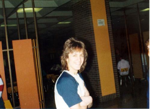 Dave Urbas in NASH cafeteria - 1988